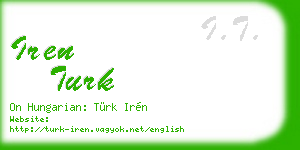 iren turk business card